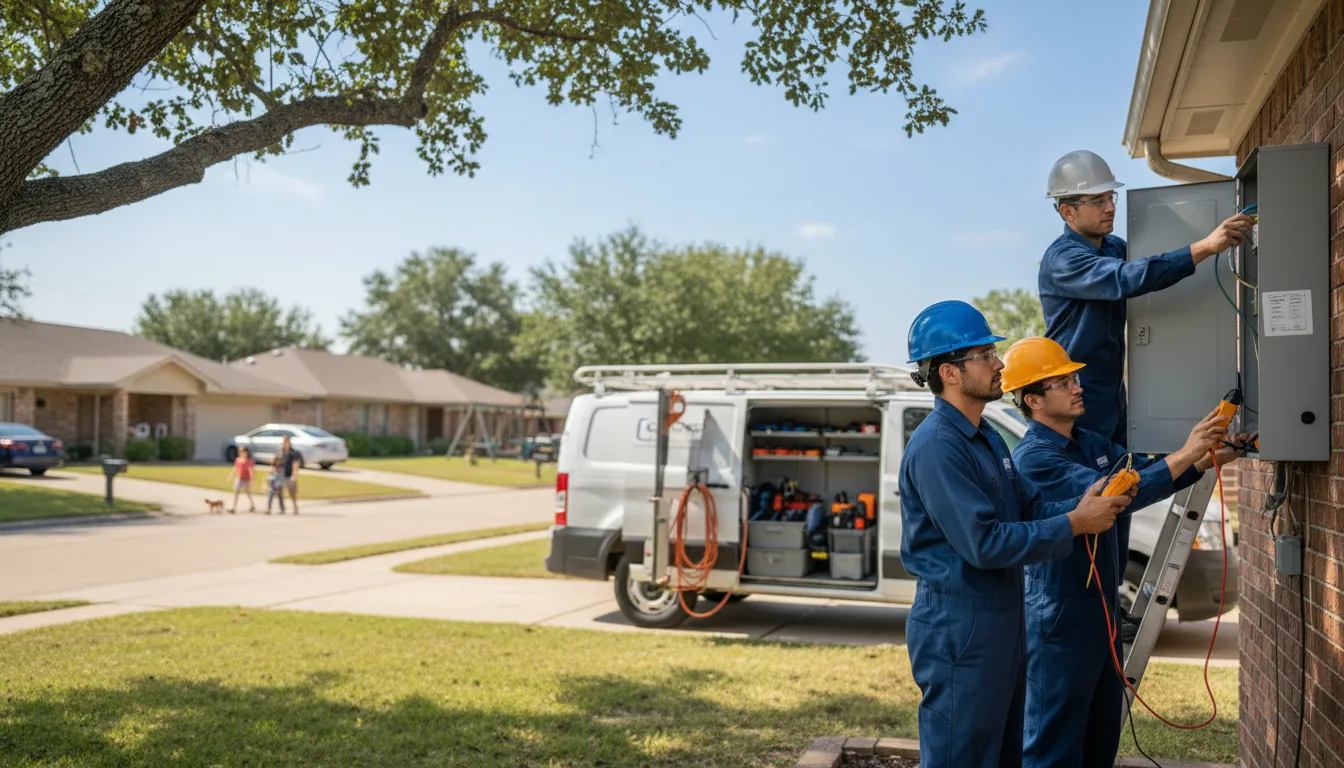 Certified electrician providing emergency electrical services in Superior, IA